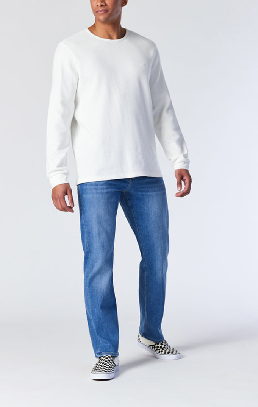 Mavi Men's Matt Relaxed Straight Leg Pants - Light Feather Blue - Devine 23