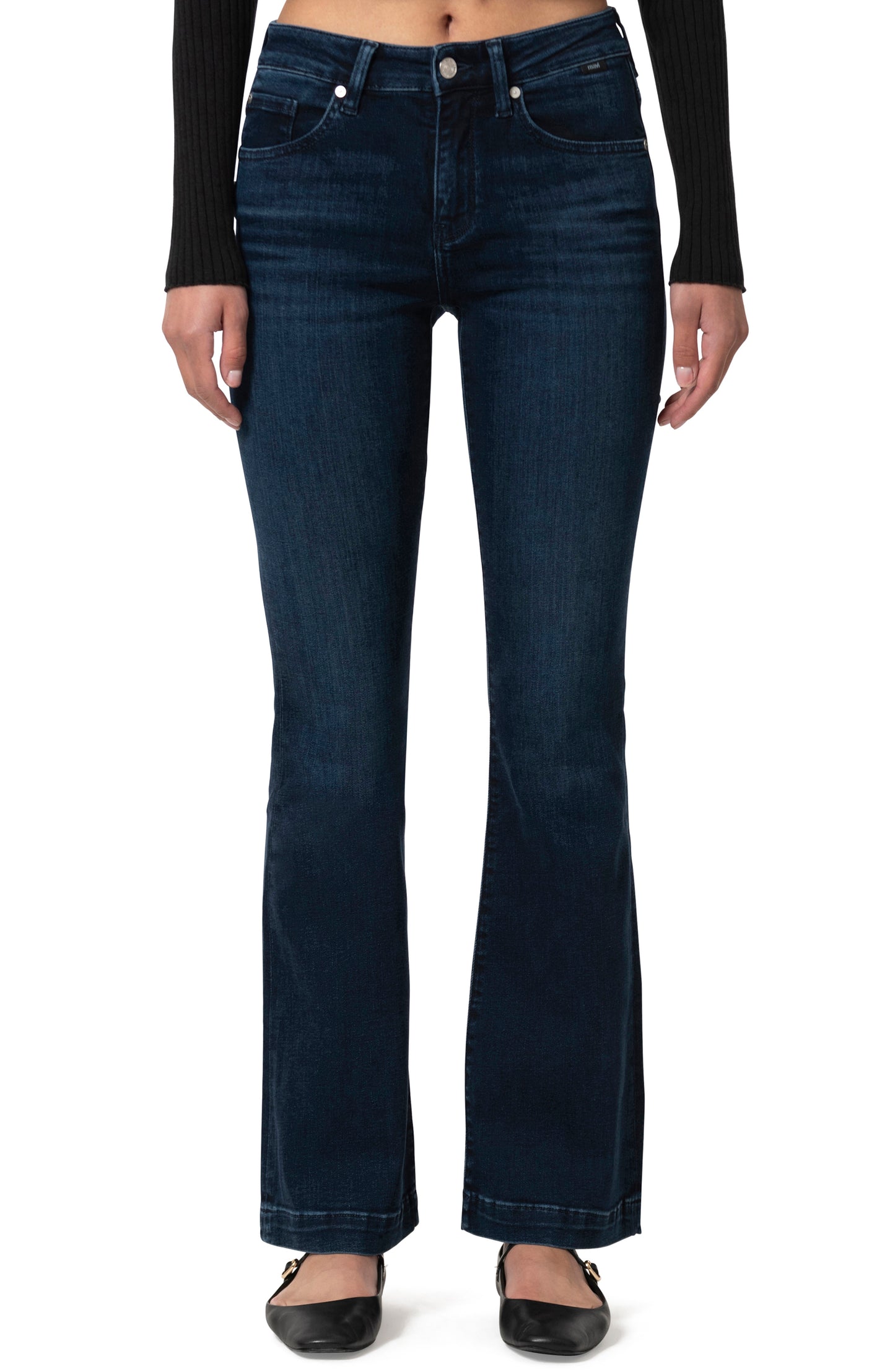Mavi Women's Sydney Deep Brushed Feather Blue Jeans - Devine 23
