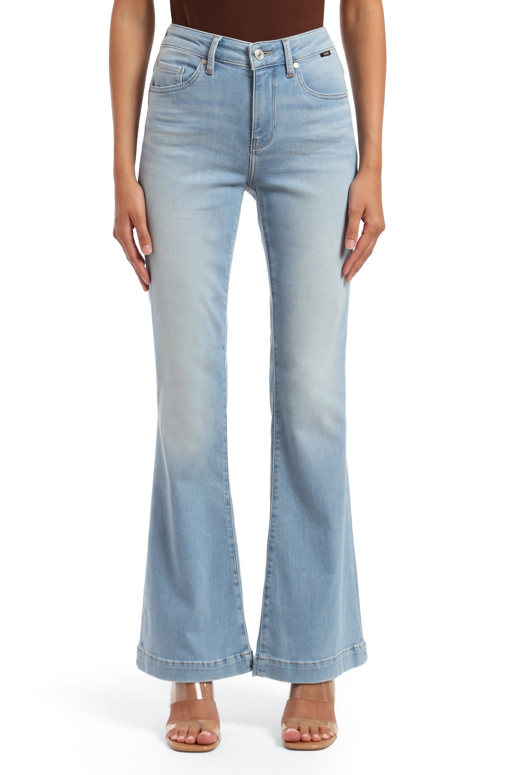 Mavi Women's Sydney Bleach Feather Blue Jeans - Devine 23