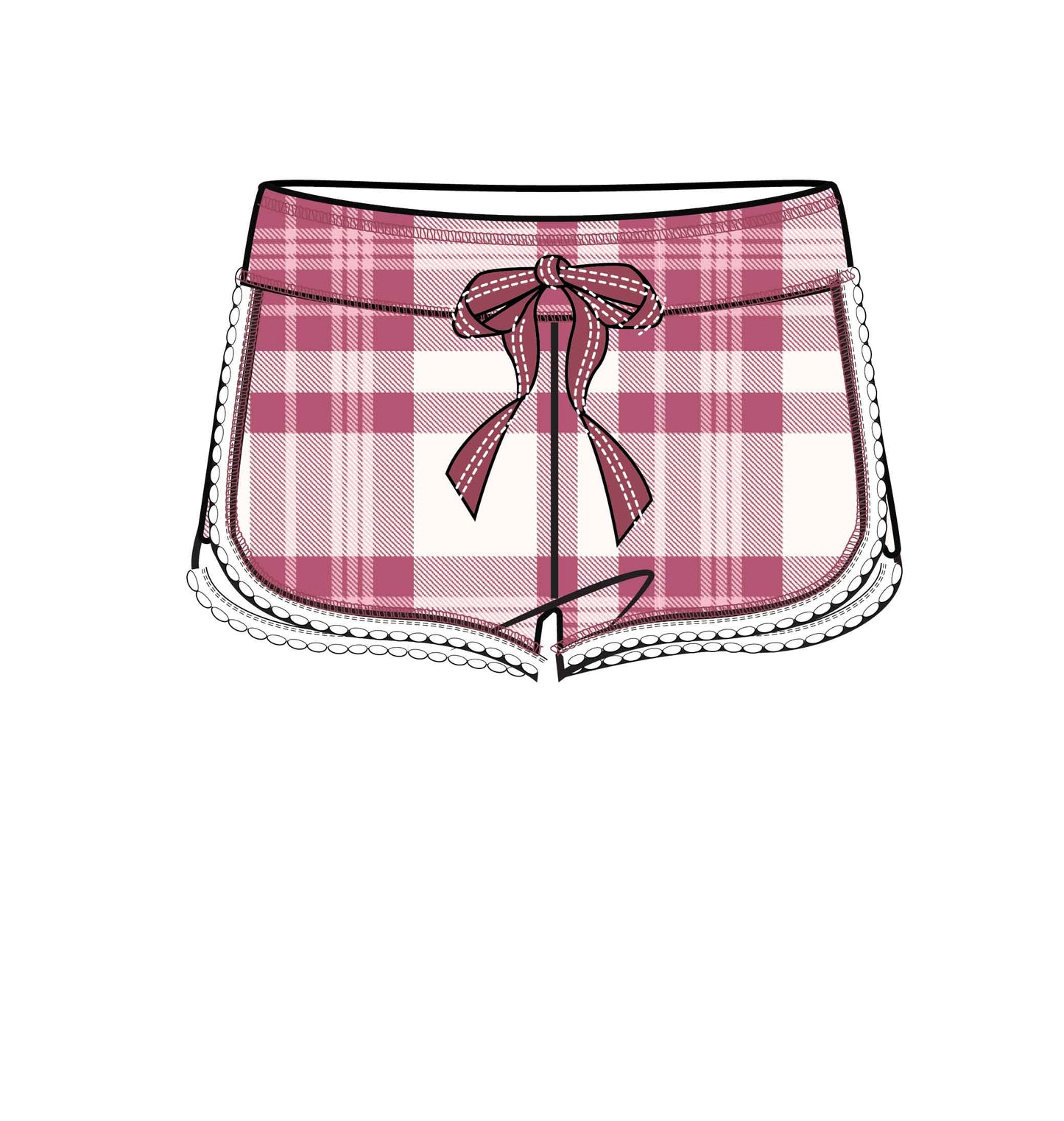 PJ Salvage Full of Holiday Spirit Short - Ivory - Devine 23