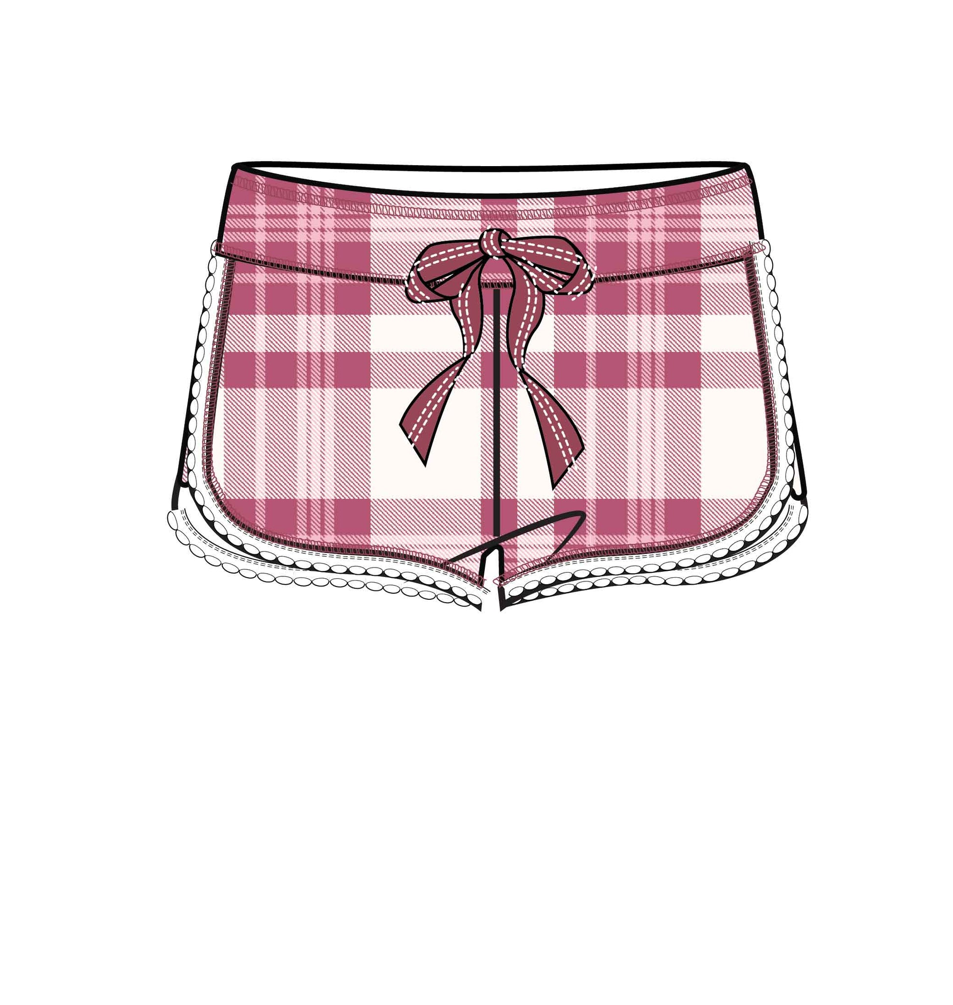PJ Salvage Full of Holiday Spirit Short - Ivory - Devine 23