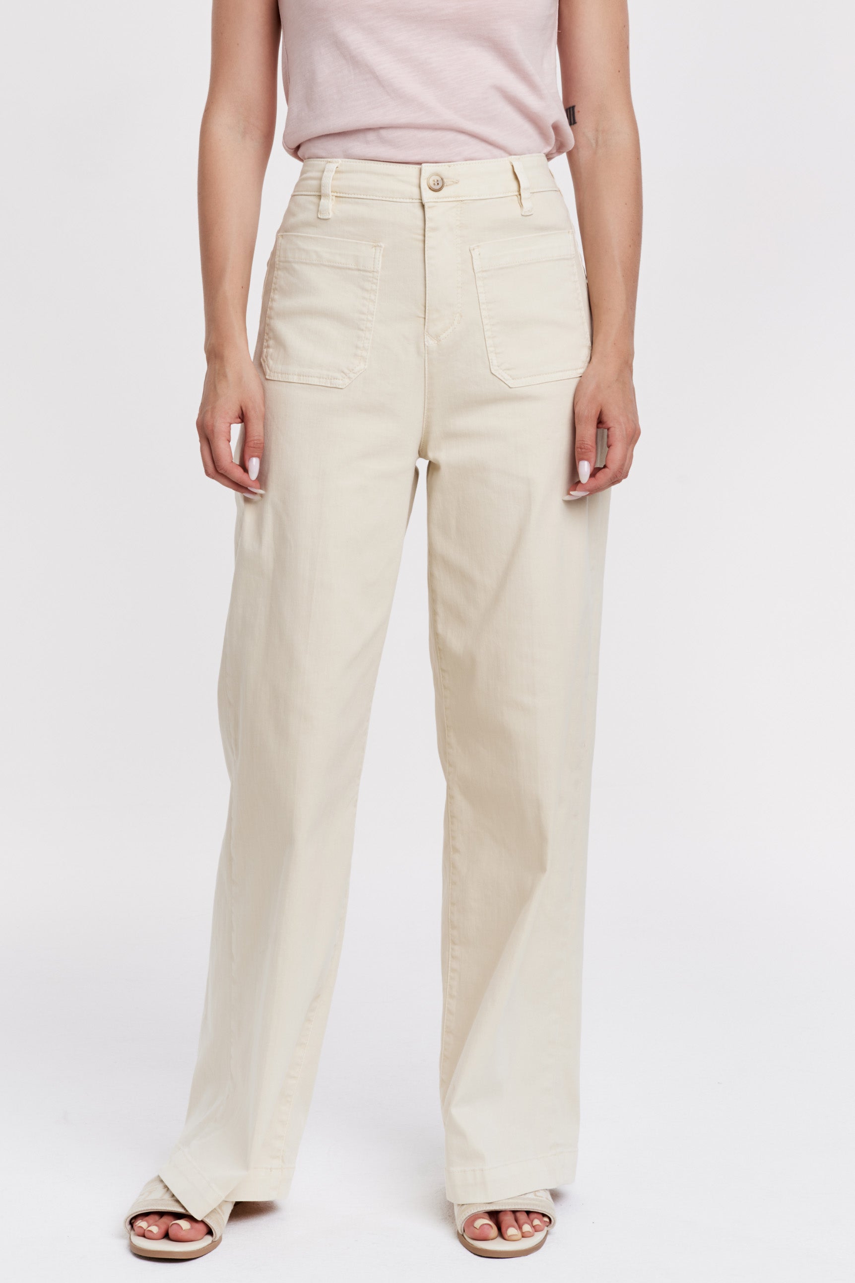 ANOTHER LOVE PATCH POCKET HIGH WAIST PANT - Devine 23