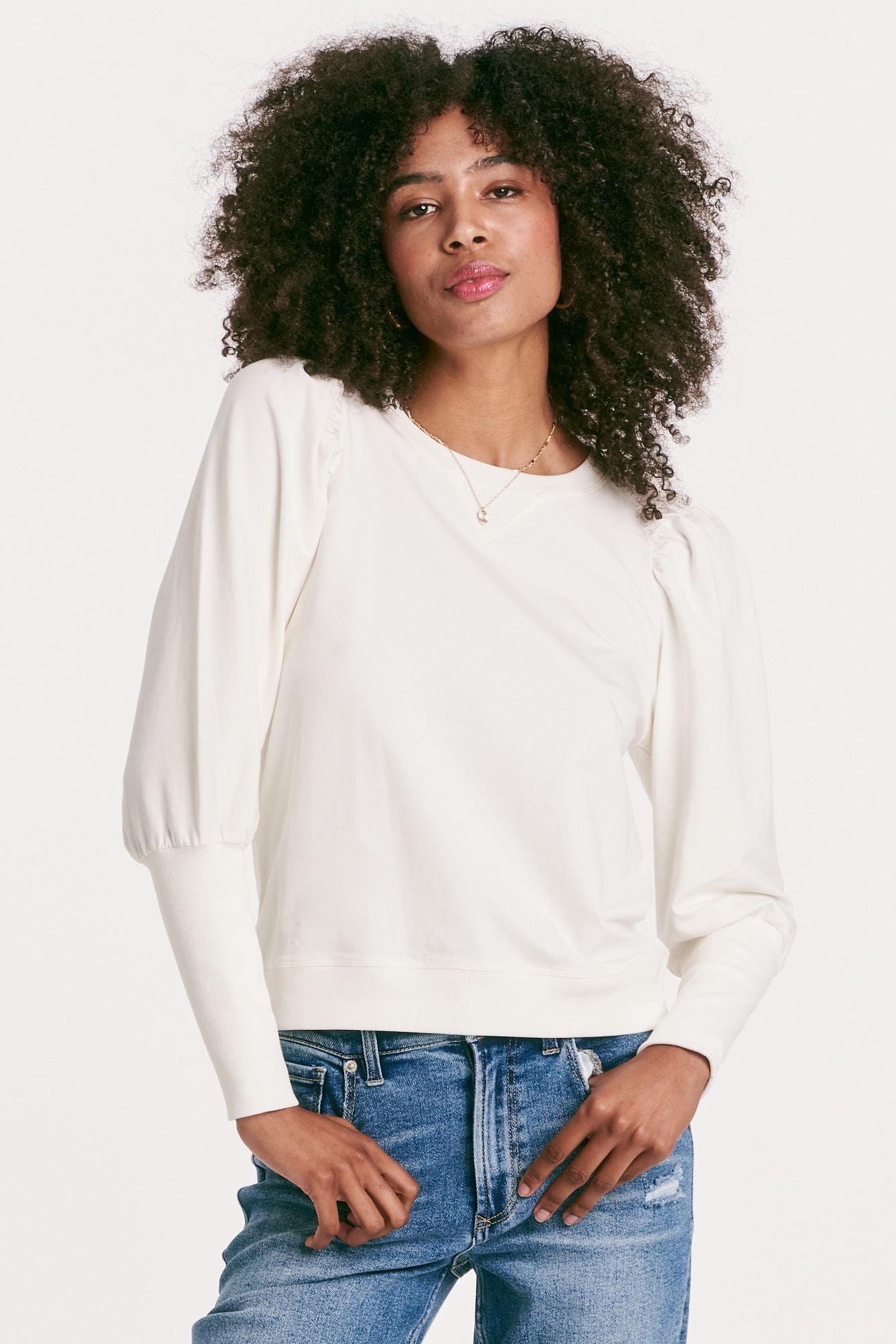 Another Love Sweatshirt with Rib Cuffs - Tara - Devine 23