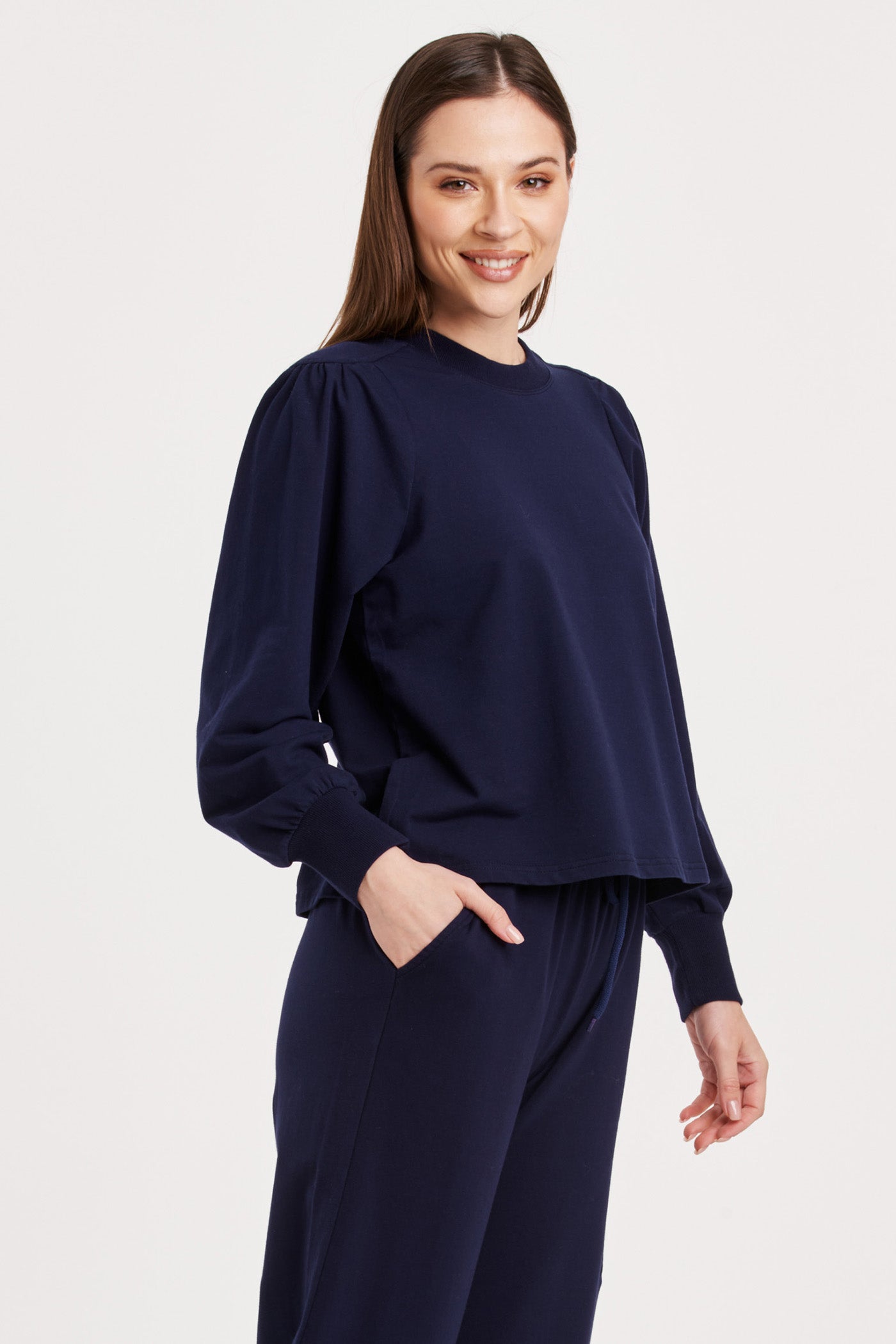 Another Love Puff Sleeve Crew Neck - Kanni - Devine 23