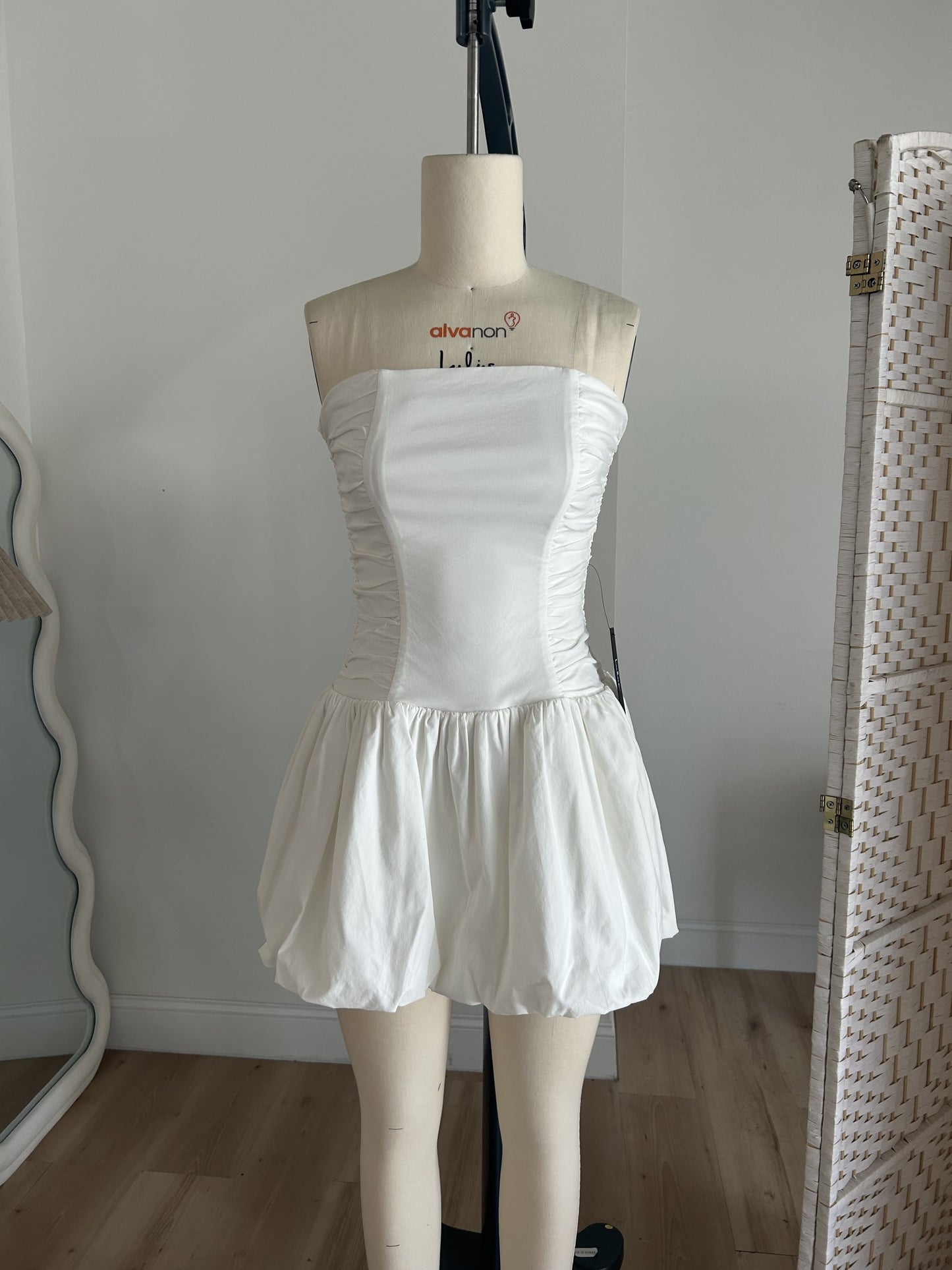 LULUS MOLLY MINI PUFFED HEM DRESS - Devine 23